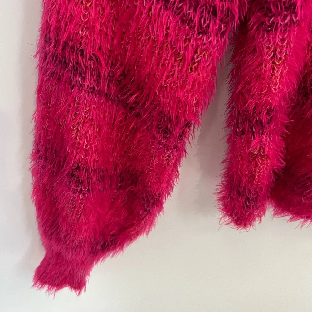 Free People Gelato Pink eyelash sweater